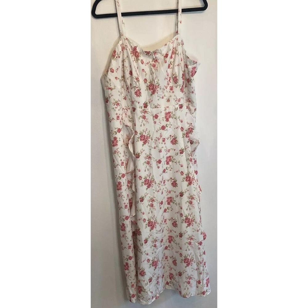 NWT Belle Pogue  Women's White Floral Print Sleeveless Dress‎ 2XL
